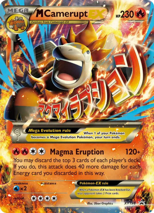 M Camerupt EX — XY Promos #XY198