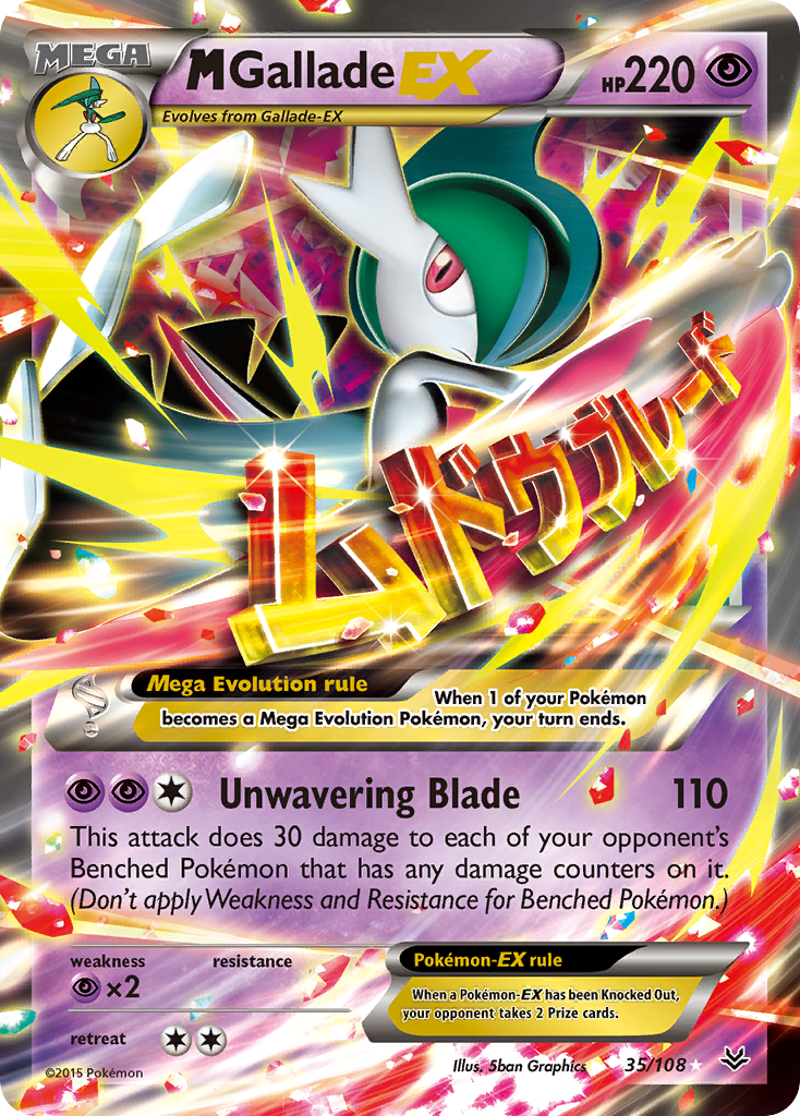 M Gallade EX — XY - Roaring Skies #35/108