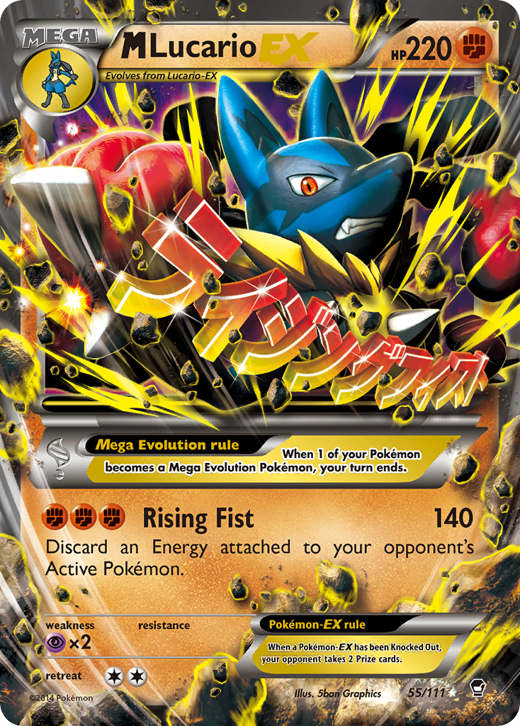 M Lucario EX — XY - Furious Fists #55/111
