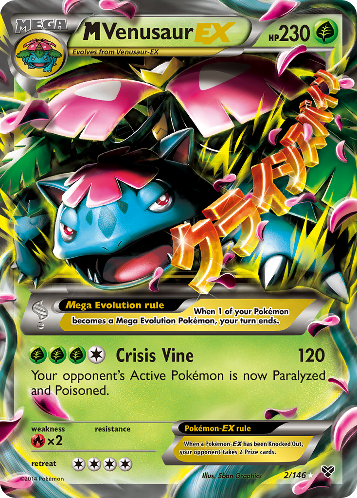 M Venusaur EX — XY Base Set #2/146