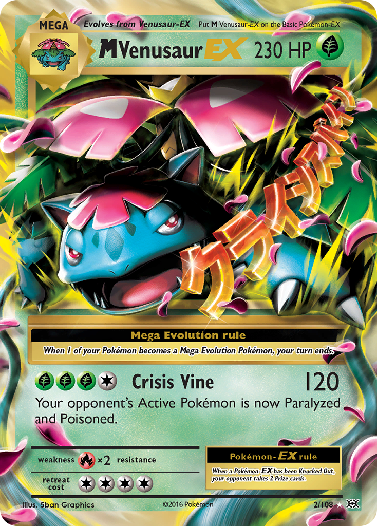M Venusaur EX — XY - Evolutions #2/108