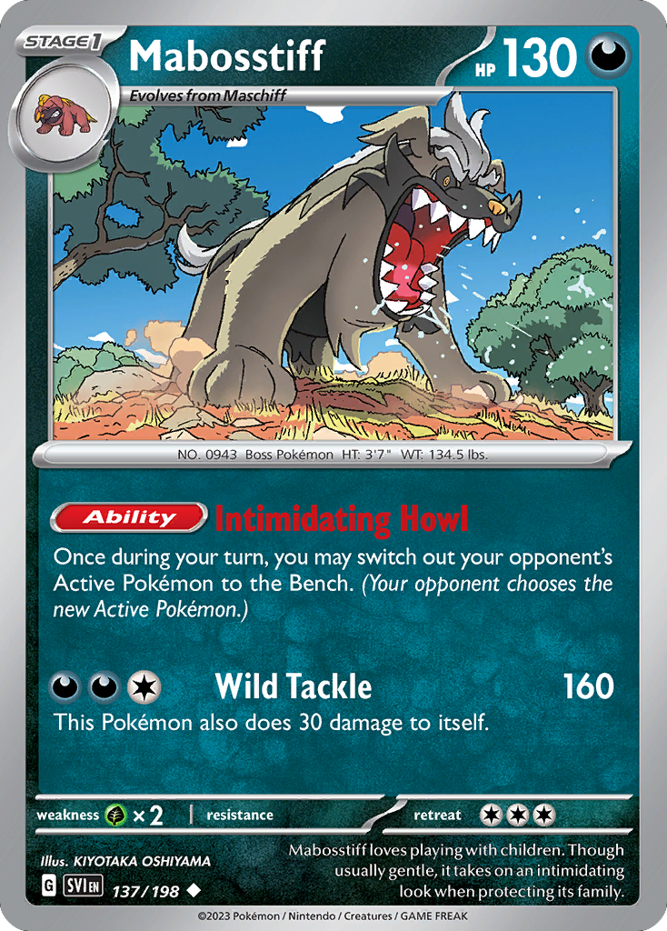 Mabosstiff — SV01: Scarlet & Violet Base Set #137/198