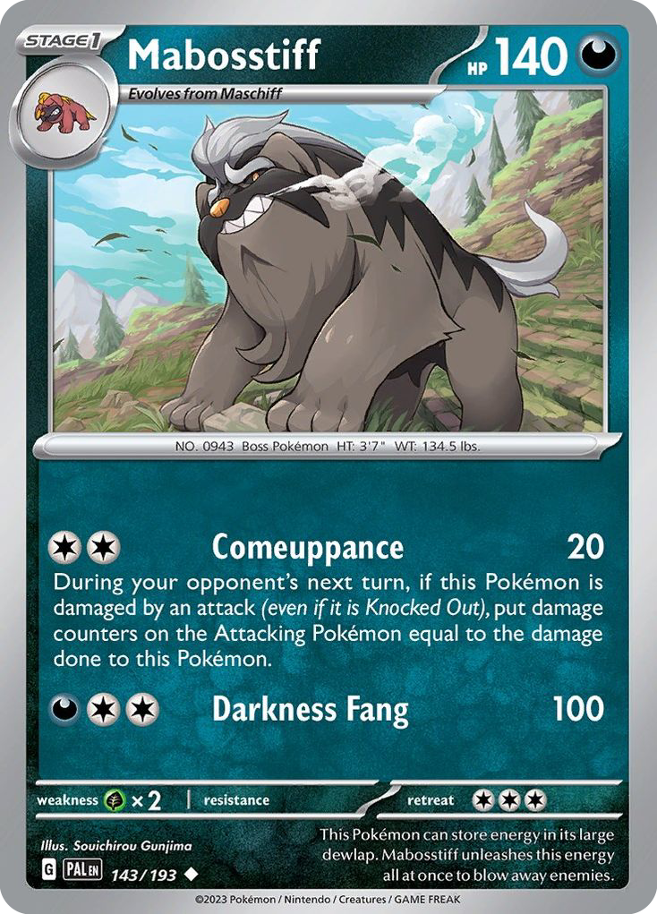 Mabosstiff — SV02: Paldea Evolved #143/193
