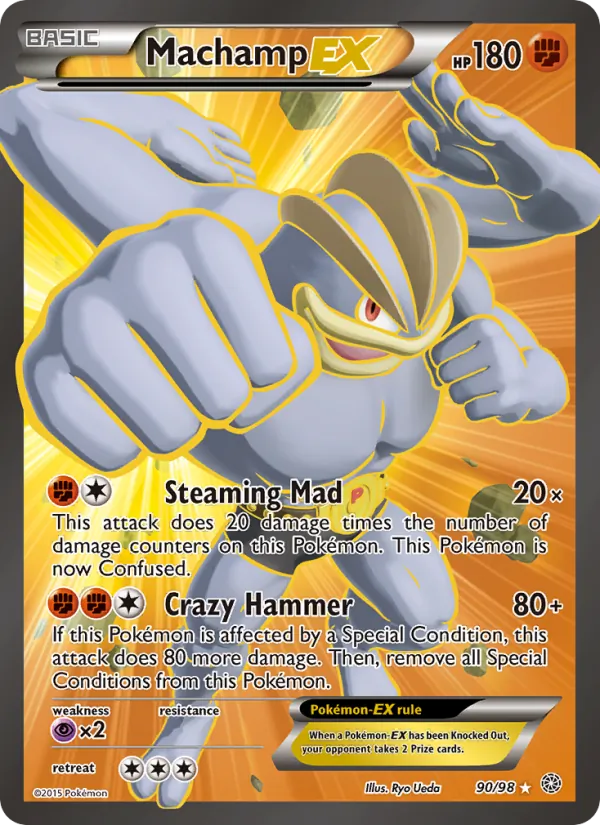 Machamp EX (90 Full Art) — XY - Ancient Origins #90/98