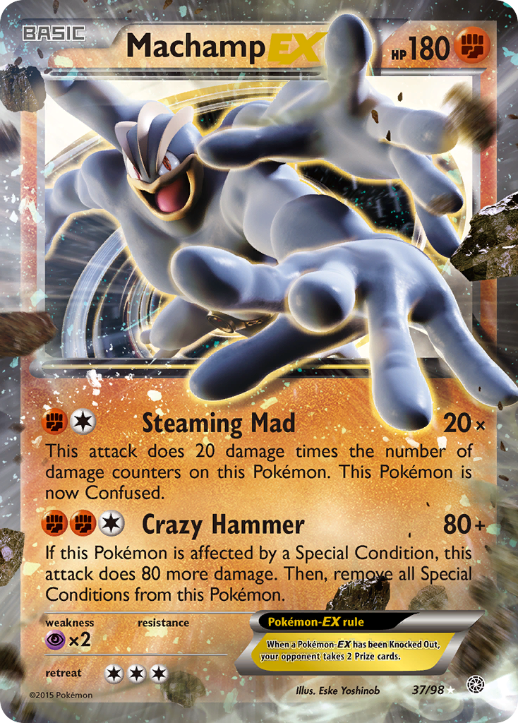 Machamp EX — XY - Ancient Origins #37/98