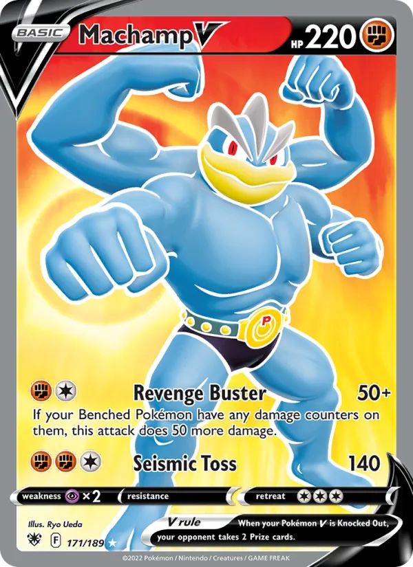 Machamp V (Full Art) — SWSH10: Astral Radiance #171/189