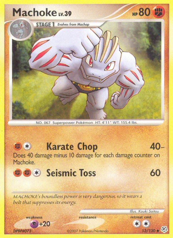 Machoke — Diamond and Pearl #53/130