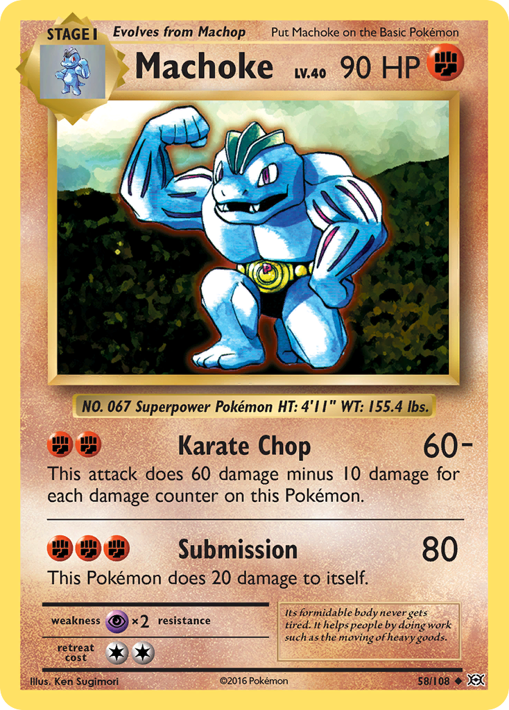 Machoke — XY - Evolutions #58/108