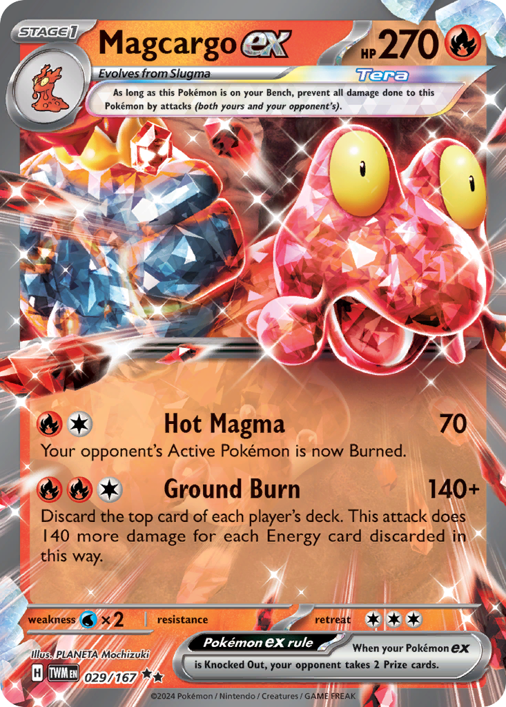 Magcargo ex — SV06: Twilight Masquerade #029/167