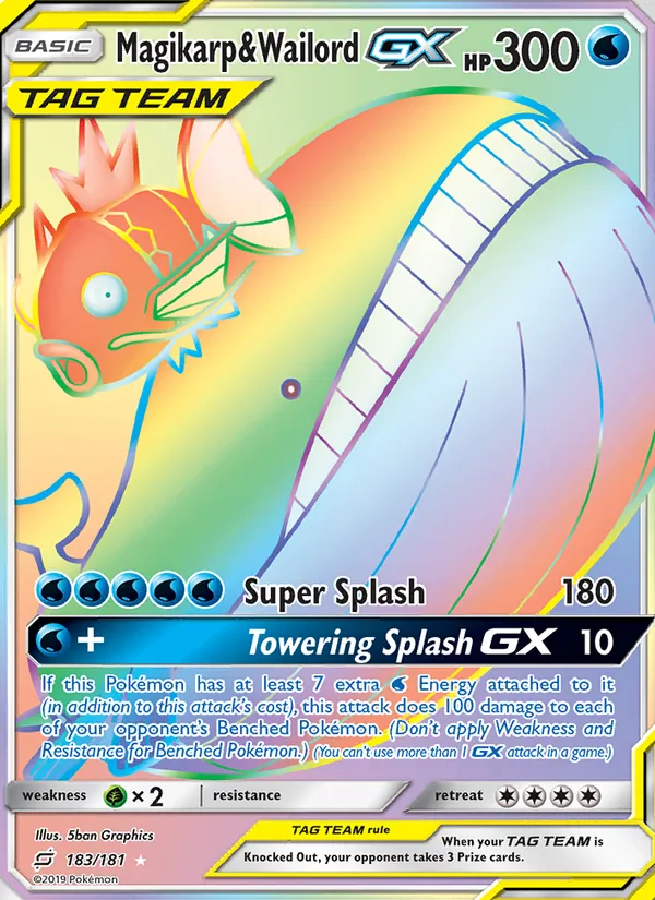 Magikarp & Wailord GX (Secret)