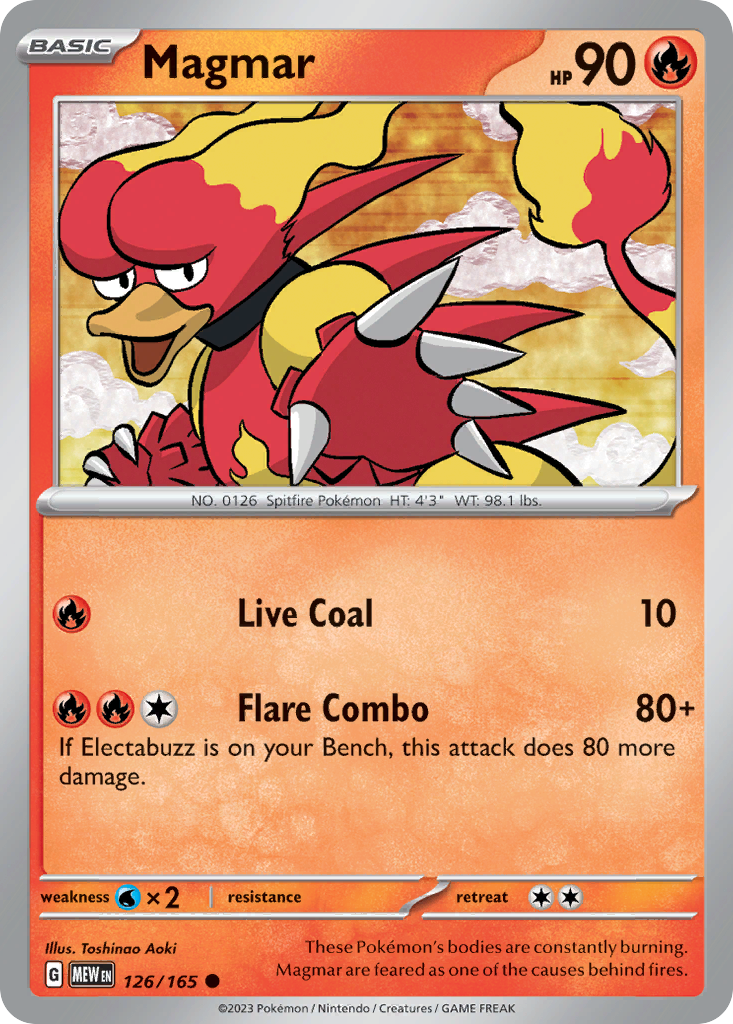 Magmar — SV: Scarlet & Violet 151 #126/165