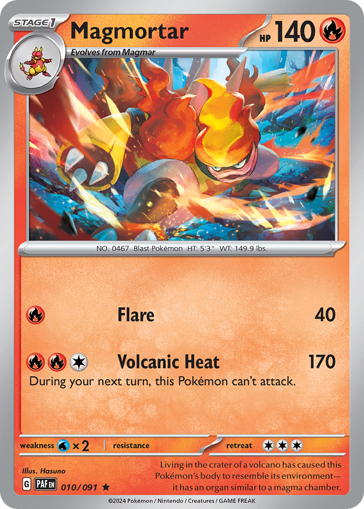 Magmortar — SV: Paldean Fates #010/091