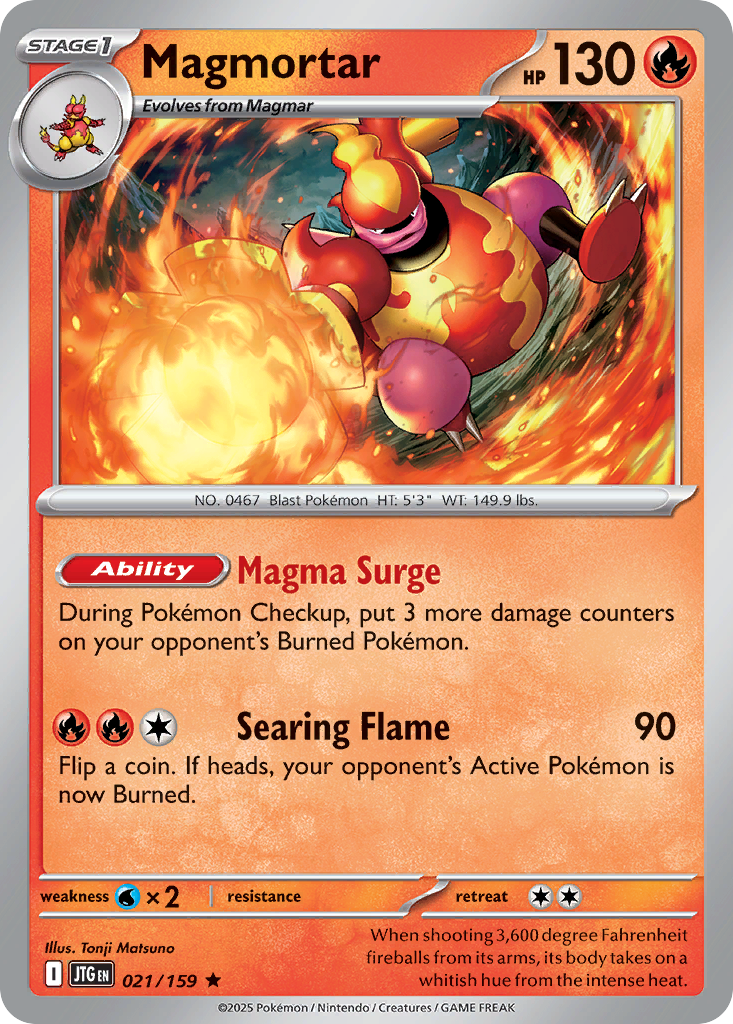 Magmortar — SV09: Journey Together #021/159