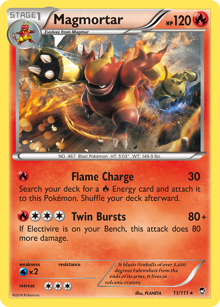 Magmortar — XY - Furious Fists #11/111