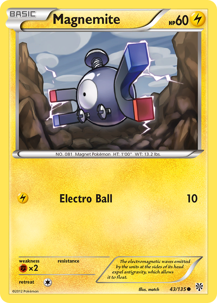 Magnemite (43) — Plasma Storm #43/135