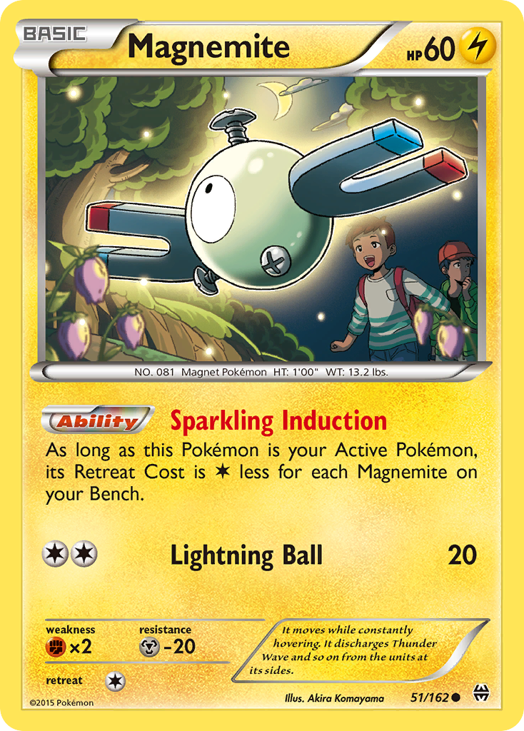 Magnemite (51) — XY - BREAKthrough #51/162