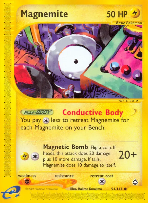 Magnemite (91) — Aquapolis #091/147