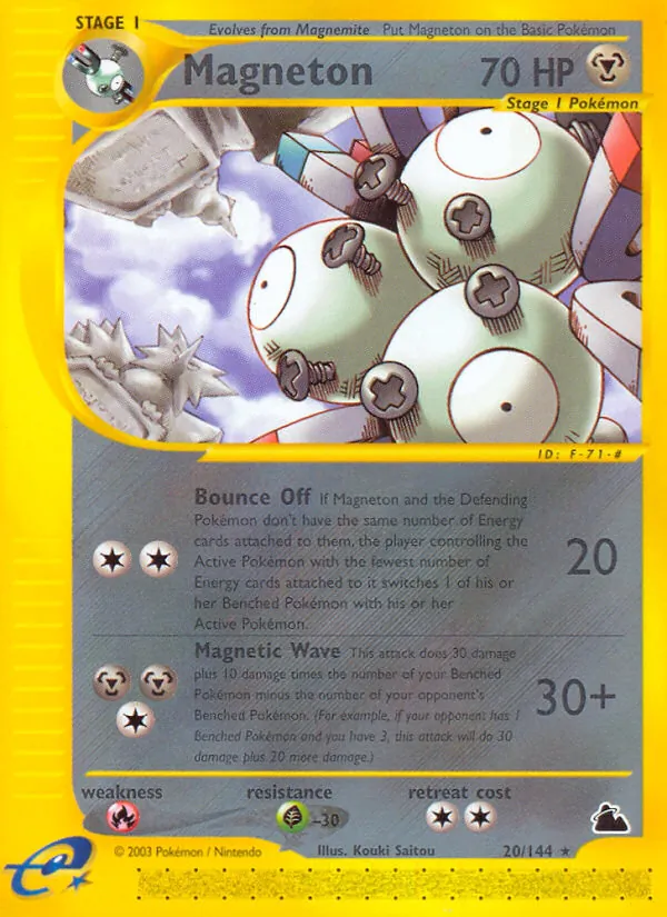 Magneton (20) — Skyridge #020/144
