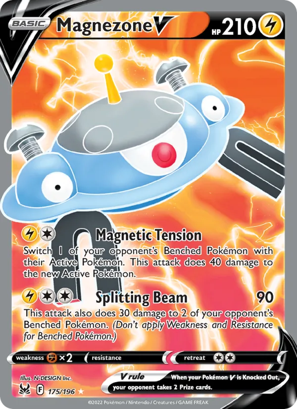 Magnezone V (Full Art) — SWSH11: Lost Origin #175/196
