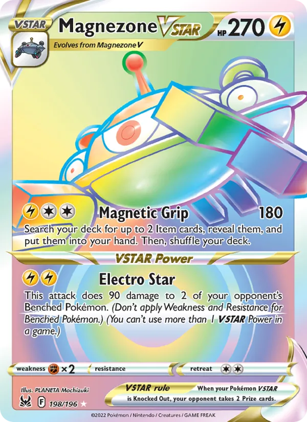 Magnezone VSTAR (Secret) — SWSH11: Lost Origin #198/196