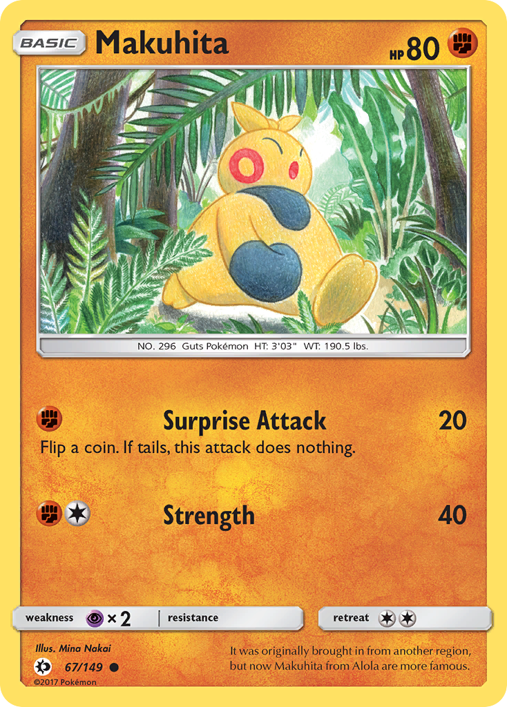 Makuhita — SM Base Set #67/149