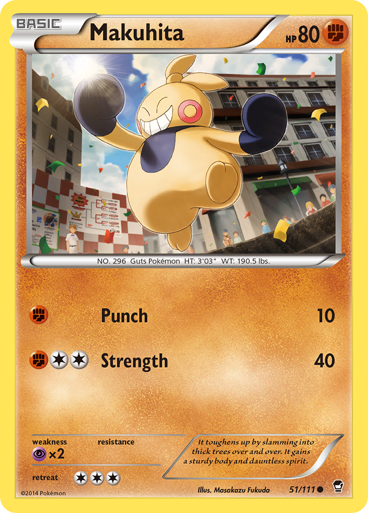 Makuhita — XY - Furious Fists #51/111
