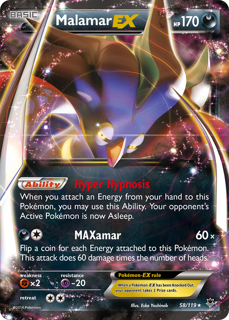 Malamar EX — XY - Phantom Forces #58/119