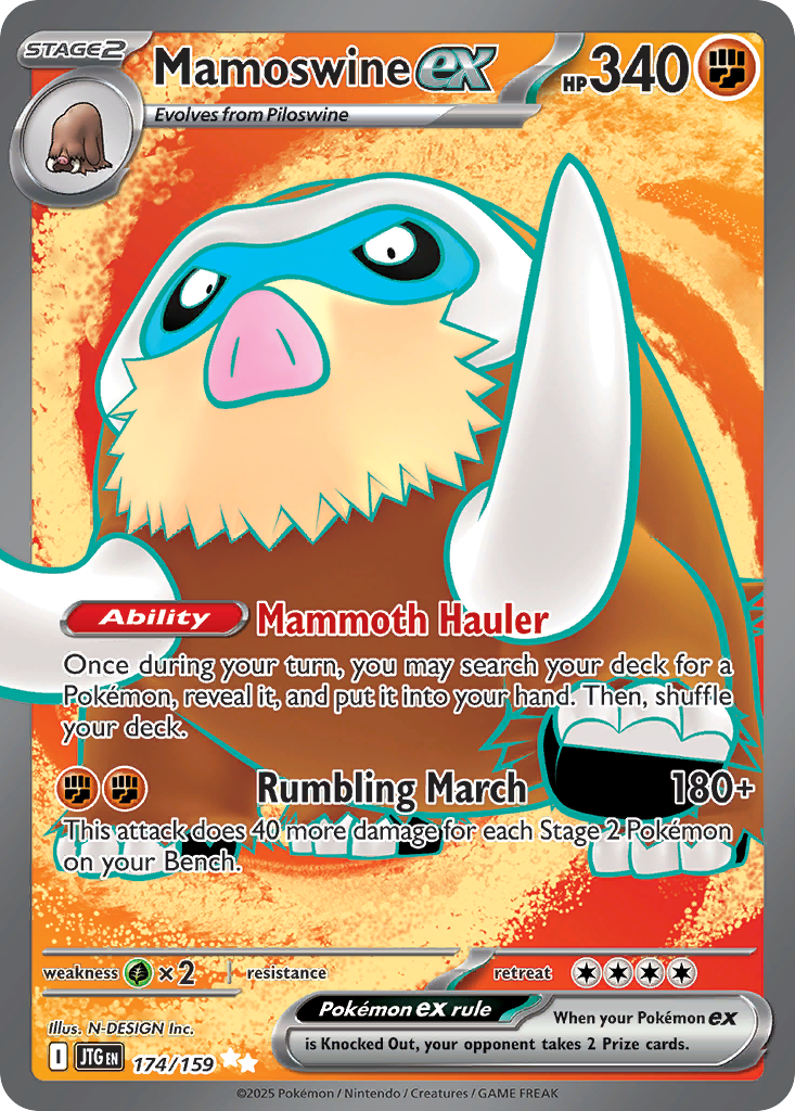 Mamoswine ex — SV09: Journey Together #174/159