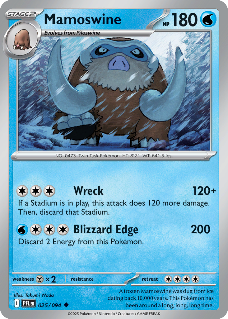 Mamoswine — ME02: Phantasmal Flames #025/094