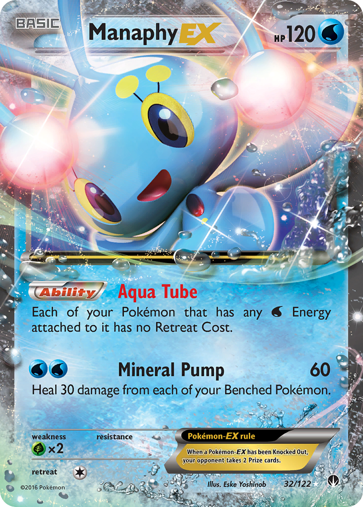 Manaphy EX — XY - BREAKpoint #32/122