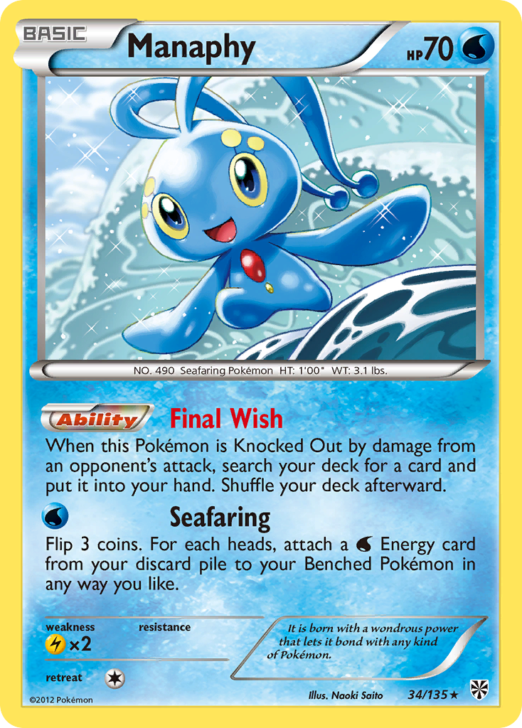 Manaphy — Plasma Storm #34/135