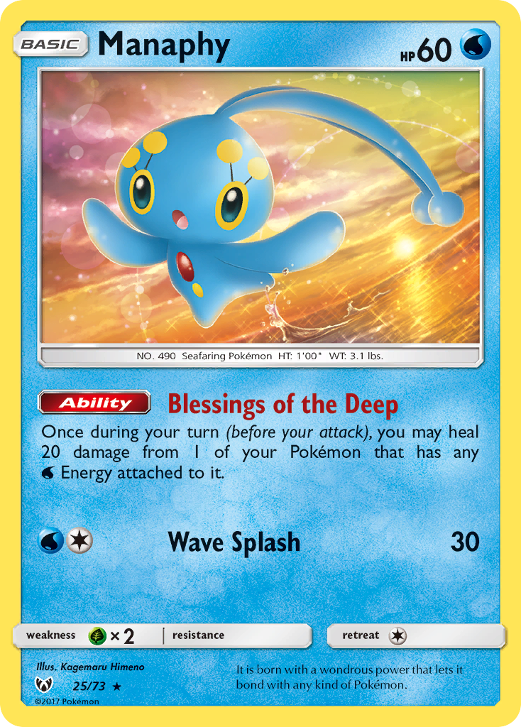 Manaphy — Shining Legends #25/73