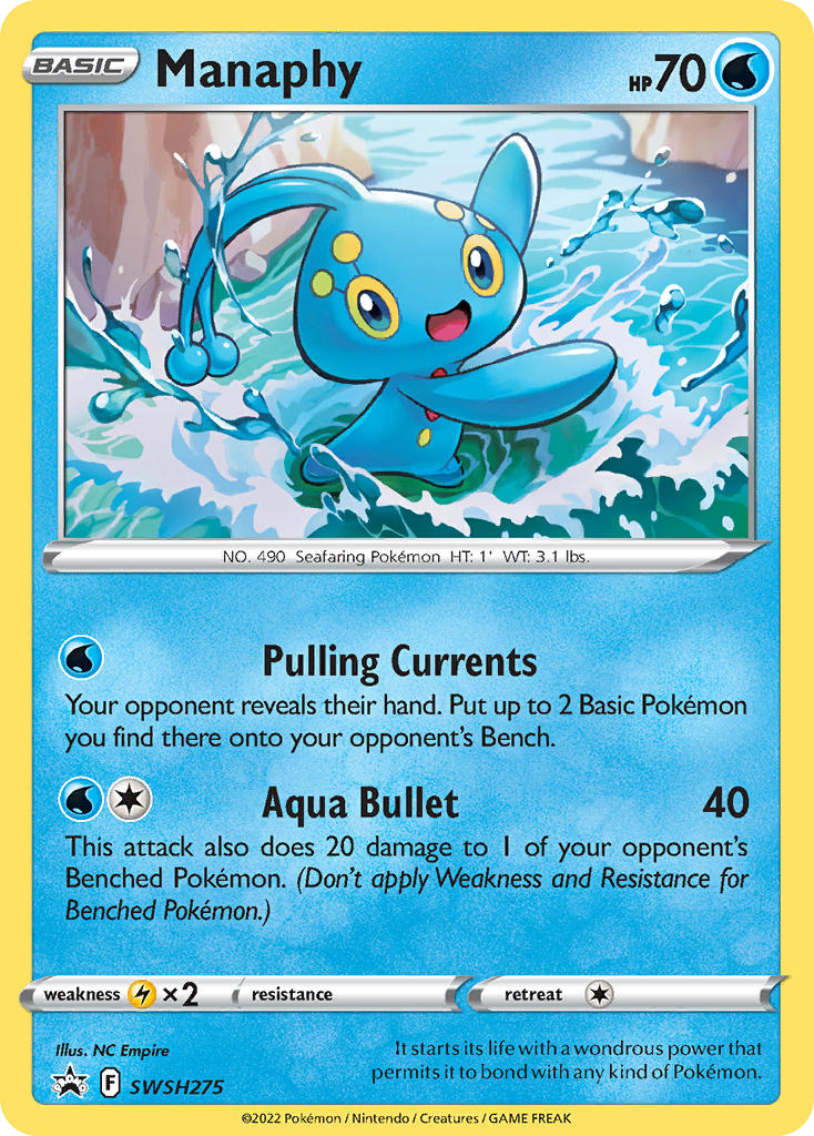 Manaphy — SWSH: Sword & Shield Promo Cards #SWSH275