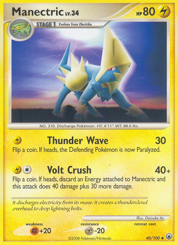 Manectric — Majestic Dawn #40/100