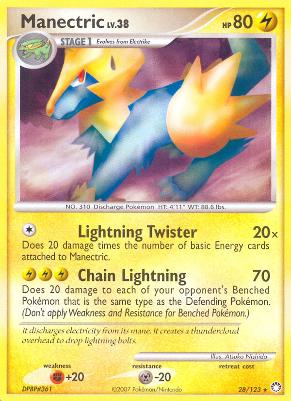 Manectric — Mysterious Treasures #28/123