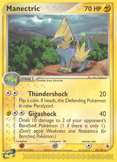 Manectric — Ruby and Sapphire #39/109