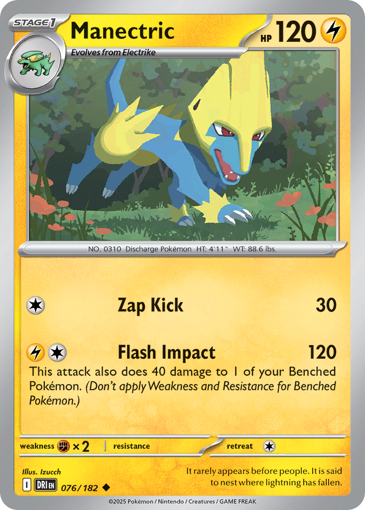 Manectric — SV10: Destined Rivals #076/182