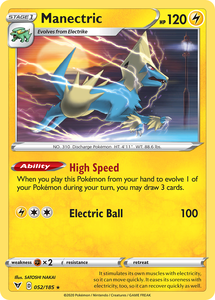 Manectric — SWSH04: Vivid Voltage #052/185