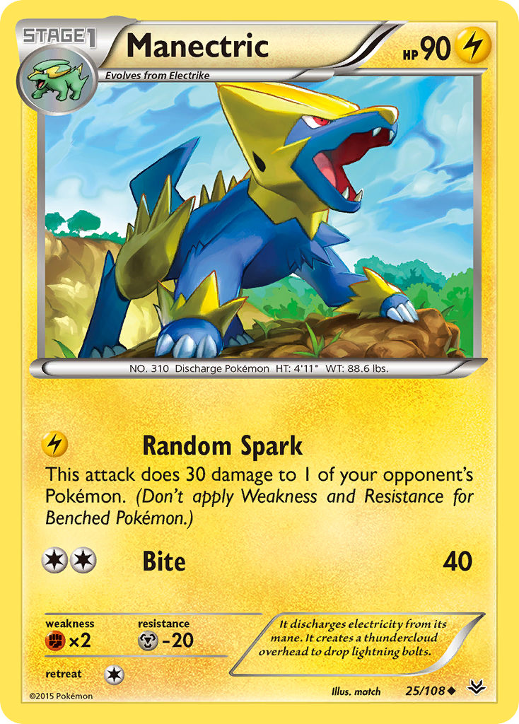Manectric — XY - Roaring Skies #25/108