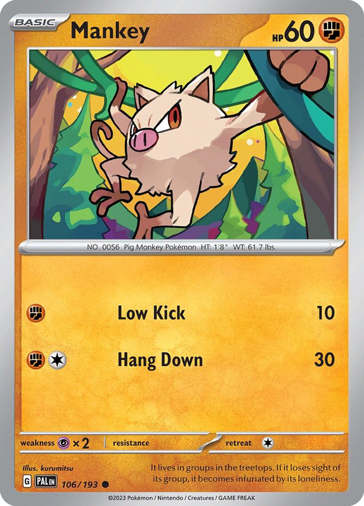 Mankey — SV02: Paldea Evolved #106/193