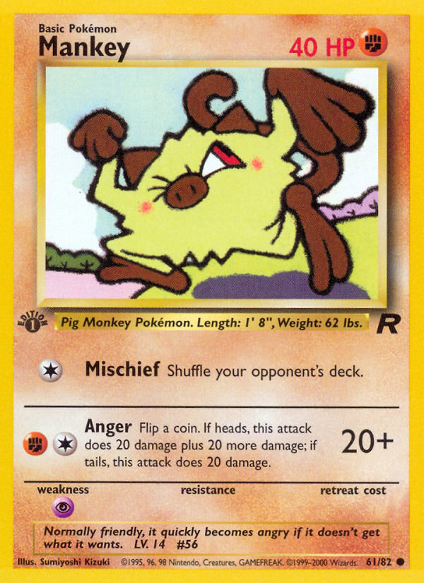 Mankey — Team Rocket #61/82