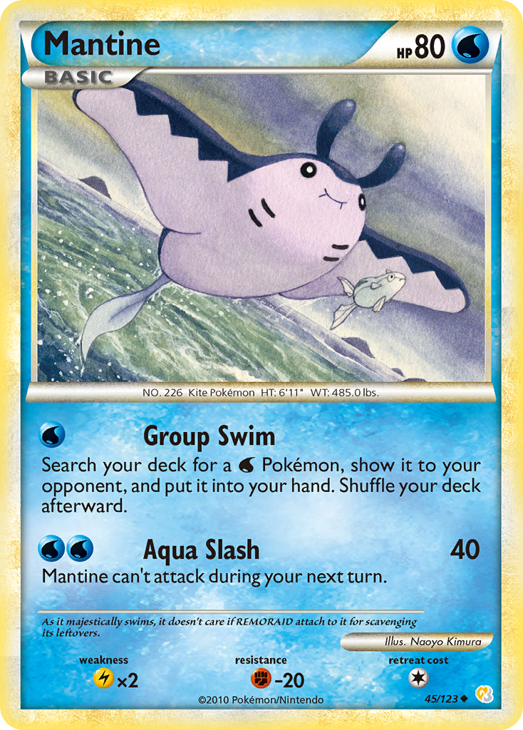 Mantine — HeartGold SoulSilver #45/123