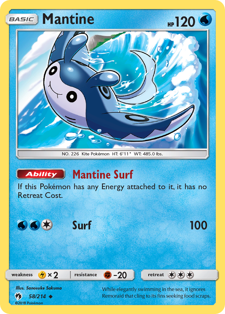 Mantine — SM - Lost Thunder #58/214