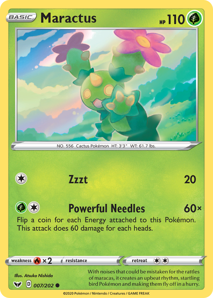 Maractus — SWSH01: Sword & Shield Base Set #007/202