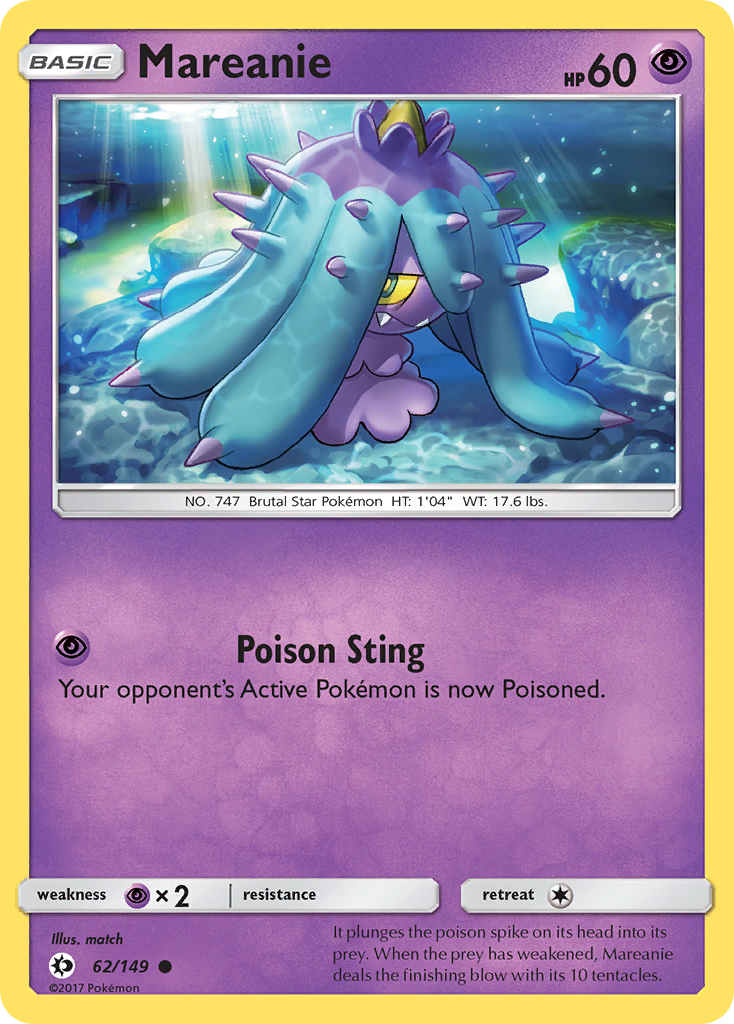 Mareanie — SM Base Set #62/149