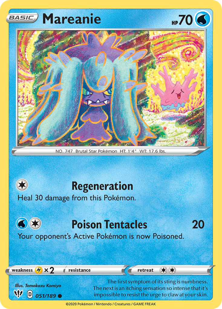 Mareanie — SWSH03: Darkness Ablaze #051/189