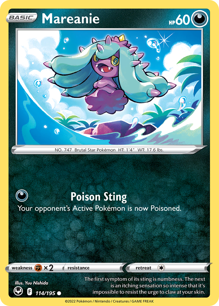 Mareanie — SWSH12: Silver Tempest #114/195