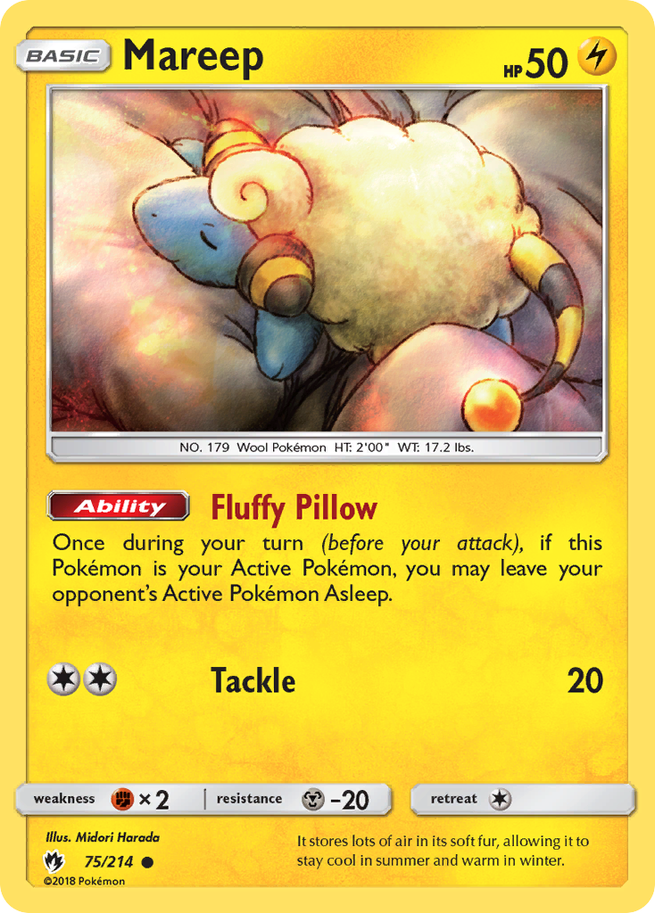 Mareep (75) — SM - Lost Thunder #75/214