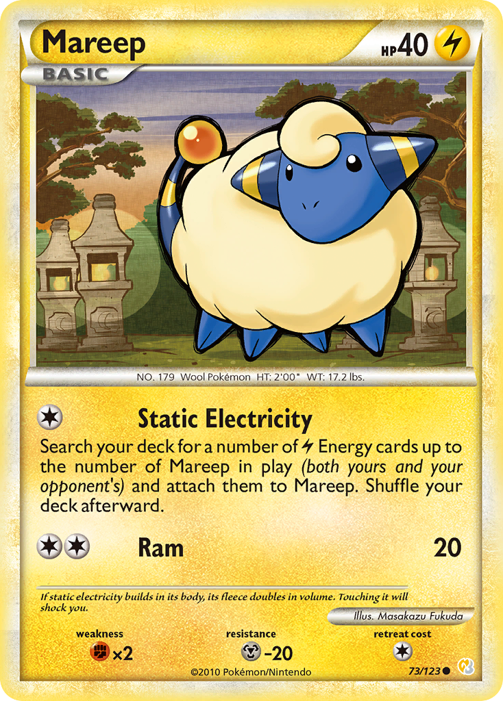 Mareep — HeartGold SoulSilver #73/123