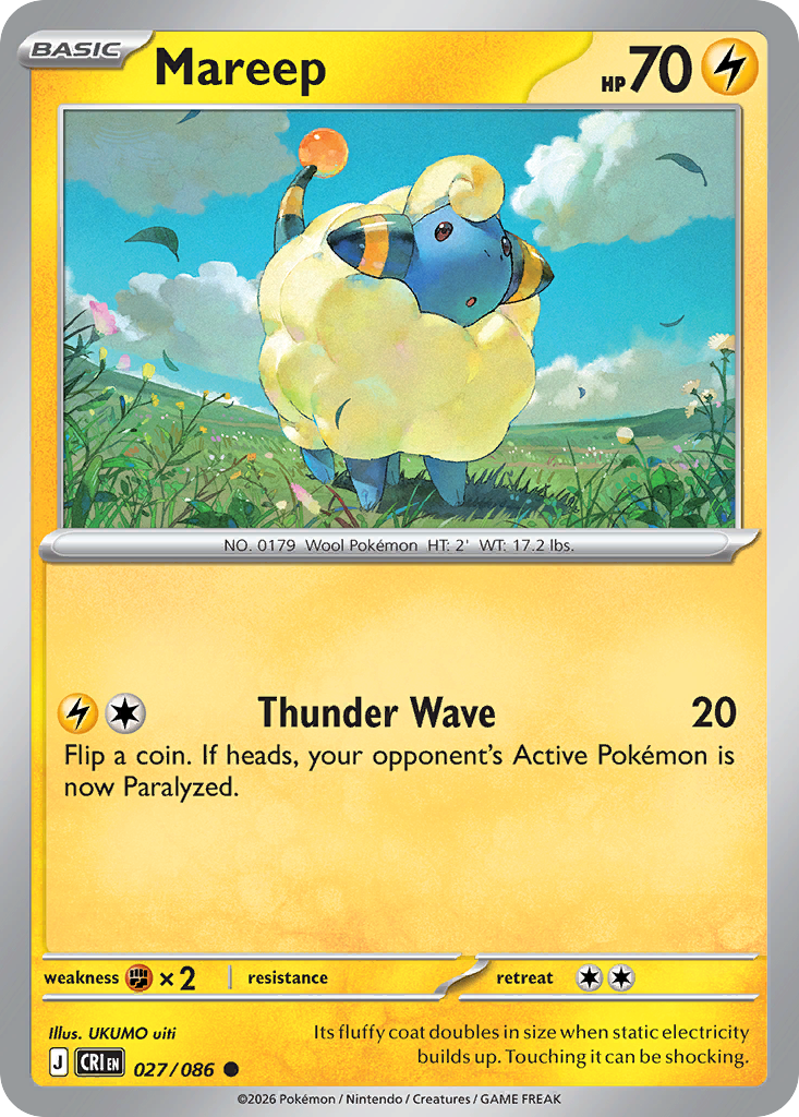 Mareep — ME04: Chaos Rising #027/086